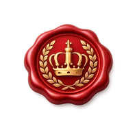 Red Royal Seal 3D icon