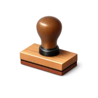 Brown Rubber Stamp 3D icon