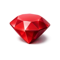 Red Ruby Gem 3D icon