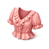 Ruffled Blouse 3D icon