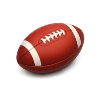 Red Rugby Ball 3D icon