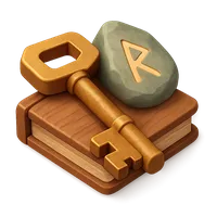 Rune Key 3D icon