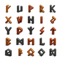 Runic Alphabet 3D icon