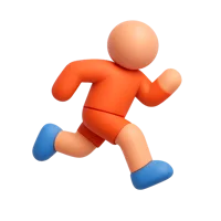 Running 3D icon