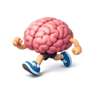 Running Brain 3D icon