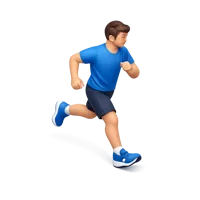 Orange Running 3D icon