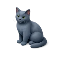 Russian Blue 3D icon
