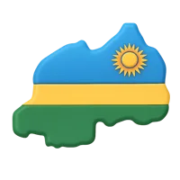 Rwanda 3D icon
