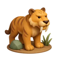 Sabertooth Tiger 3D icon