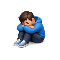 Sad Person 3D icon