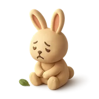 Sad Rabbit 3D icon