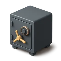 Safe 3D icon