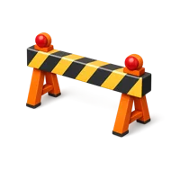 Safety Barrier 3D icon