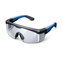Blue Safety Glasses 3D icon