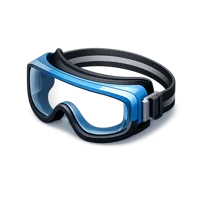 Blue Safety Goggles 3D icon
