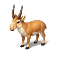 Saiga Antelope 3D icon