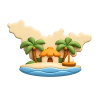 Saint Barthelemy 3D icon