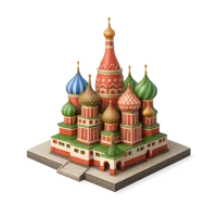 Saint Basil's Cathedral 3D icon