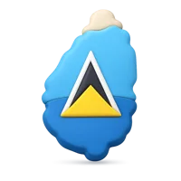Saint Lucia 3D icon