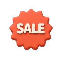 Sale Button 3D icon