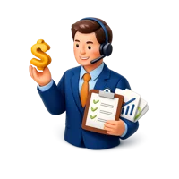 Salesperson 3D icon