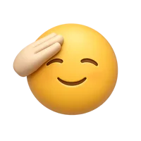 Saluting Face 3D icon