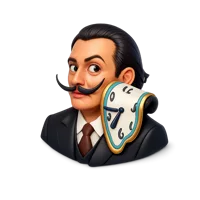 Salvador Dali 3D icon