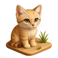 Sandcat 3D icon