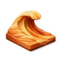 Sandstone Wave 3D icon
