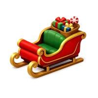 Santa's Sleigh 3D icon