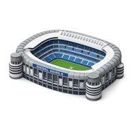 Blue Santiago Bernabeu Stadium 3D icon