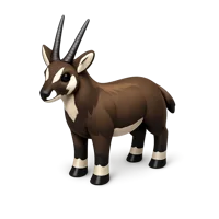 Brown Saola 3D icon
