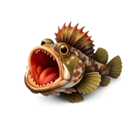 Sarcastic Fringehead 3D icon