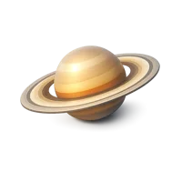 Saturn Rings 3D icon