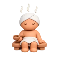 Sauna Person 3D icon