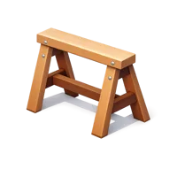 Sawhorse 3D icon
