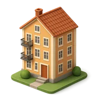 Scandinavian Apartment Building 3D icon