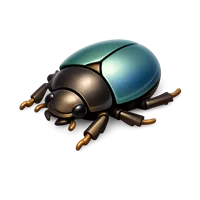 Brown Scarab 3D icon