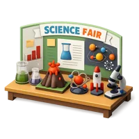 Amber Science Fair 3D icon