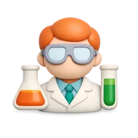 Scientist 3D icon
