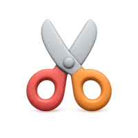 Scissors 3D icon