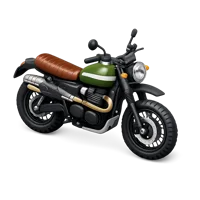 Scrambler Motorcycle 3D icon