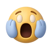 Screaming Face 3D icon