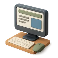 Screen 3D icon