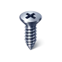 Blue Screw 3D icon
