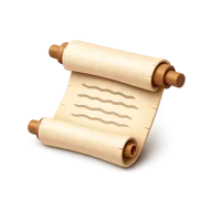 Amber Scroll 3D icon