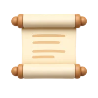 Scroll 3D icon