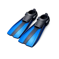 Blue Scuba Fins 3D icon