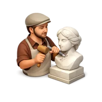 Brown Sculptor 3D icon