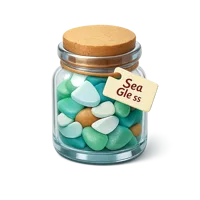 Sea Glass Jar 3D icon